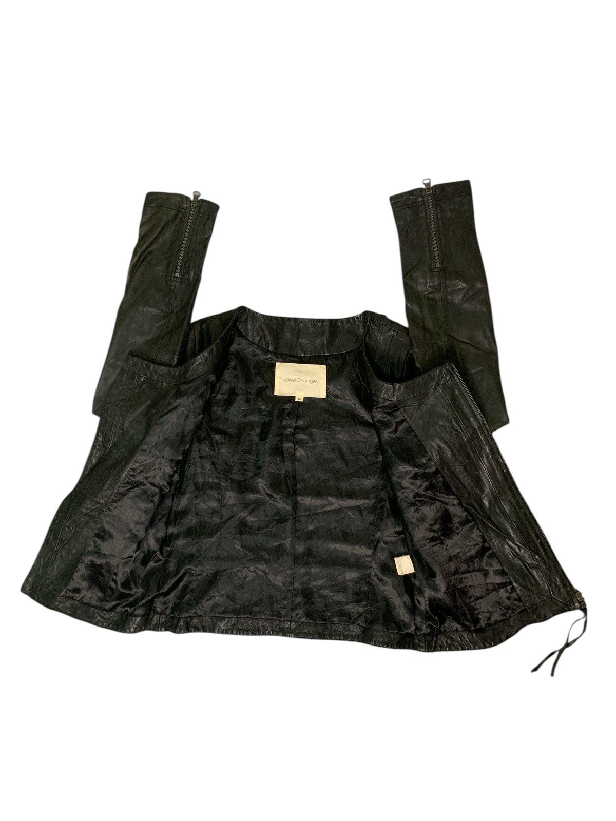 Genuine Leather Rare Design Vintage Jewel Changes Leather Jackets Size M / US 6-8 / IT 42-44 - 3 Thumbnail