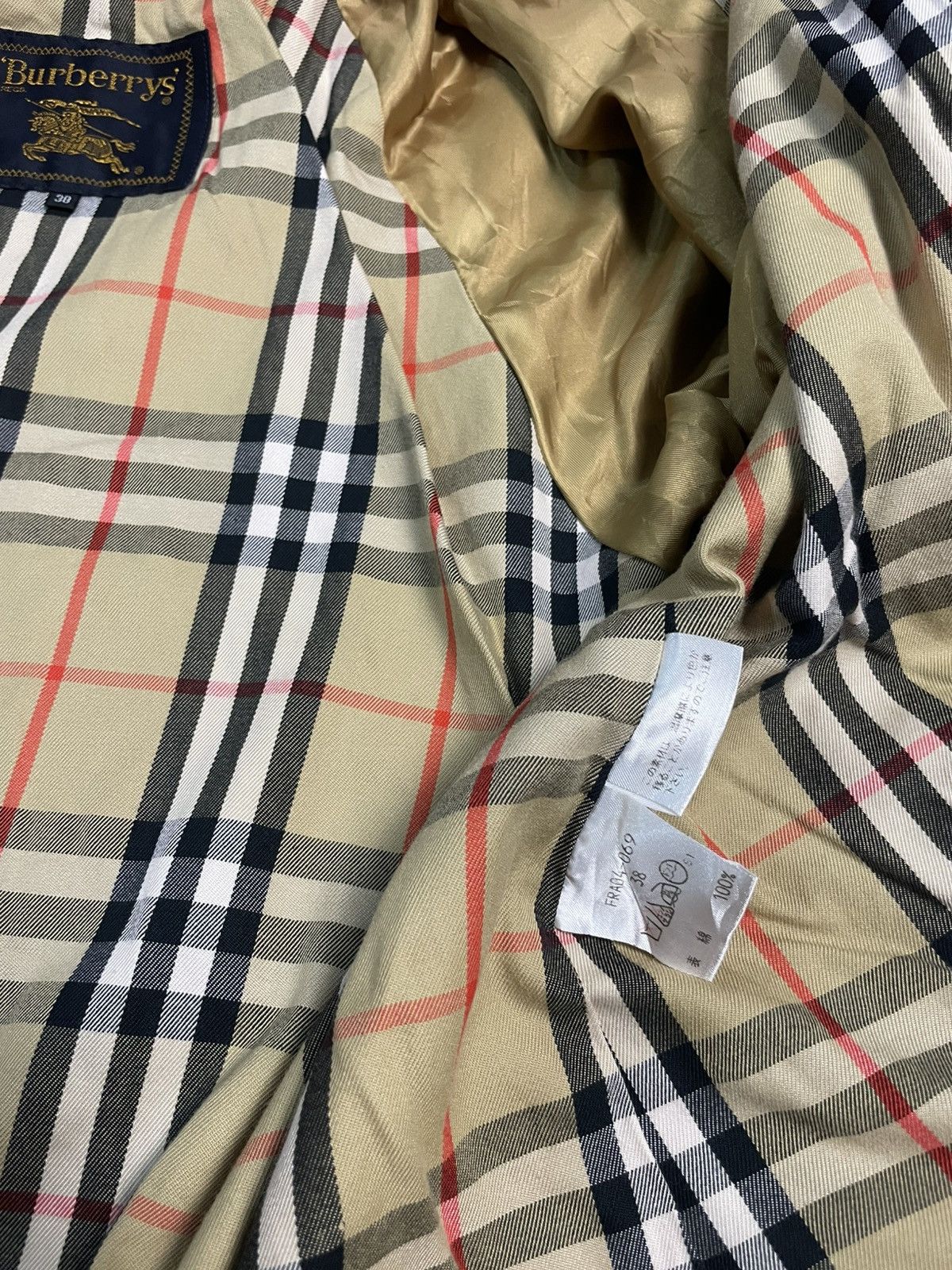 Burberry Burberry Red Novacheck Sunfaded Trench Coat Size US M / EU 48-50 / 2 - 9 Thumbnail