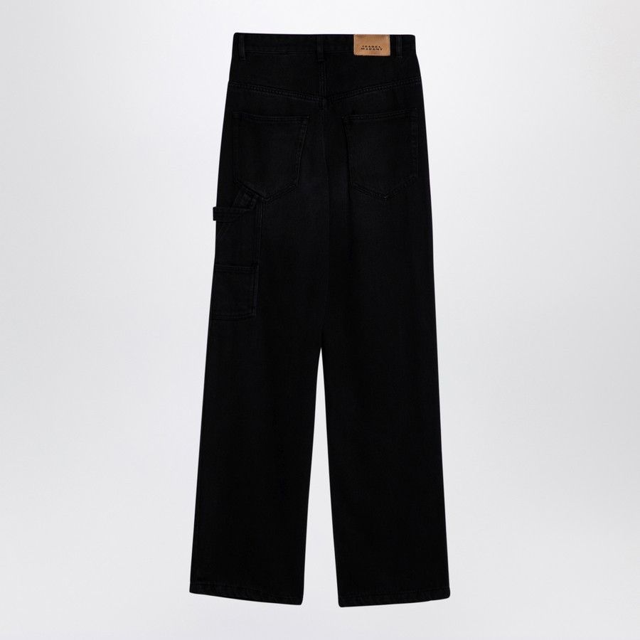 Isabel Marant o1d2blof0824 Cotton-blend Trousers in Black Size 26" / US 2 / IT 38 - 2 Thumbnail