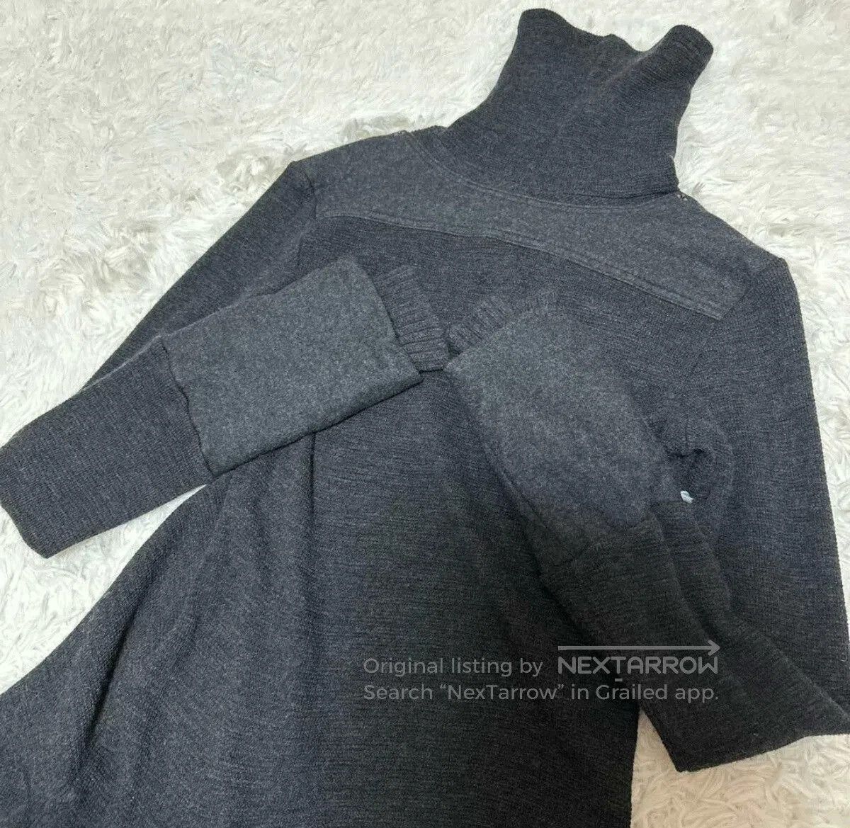 Yohji Yamamoto Y's RED Label Deformed Turtle Roll Sleeves. Size M / US 6-8 / IT 42-44 - 4 Thumbnail