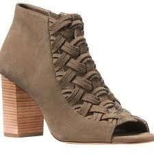 Michael Kors Michael Kors 6M WESTLEY Suede Leather Peep Toe Woven Ankle B Size US 6 / IT 36 - 1 Thumbnail
