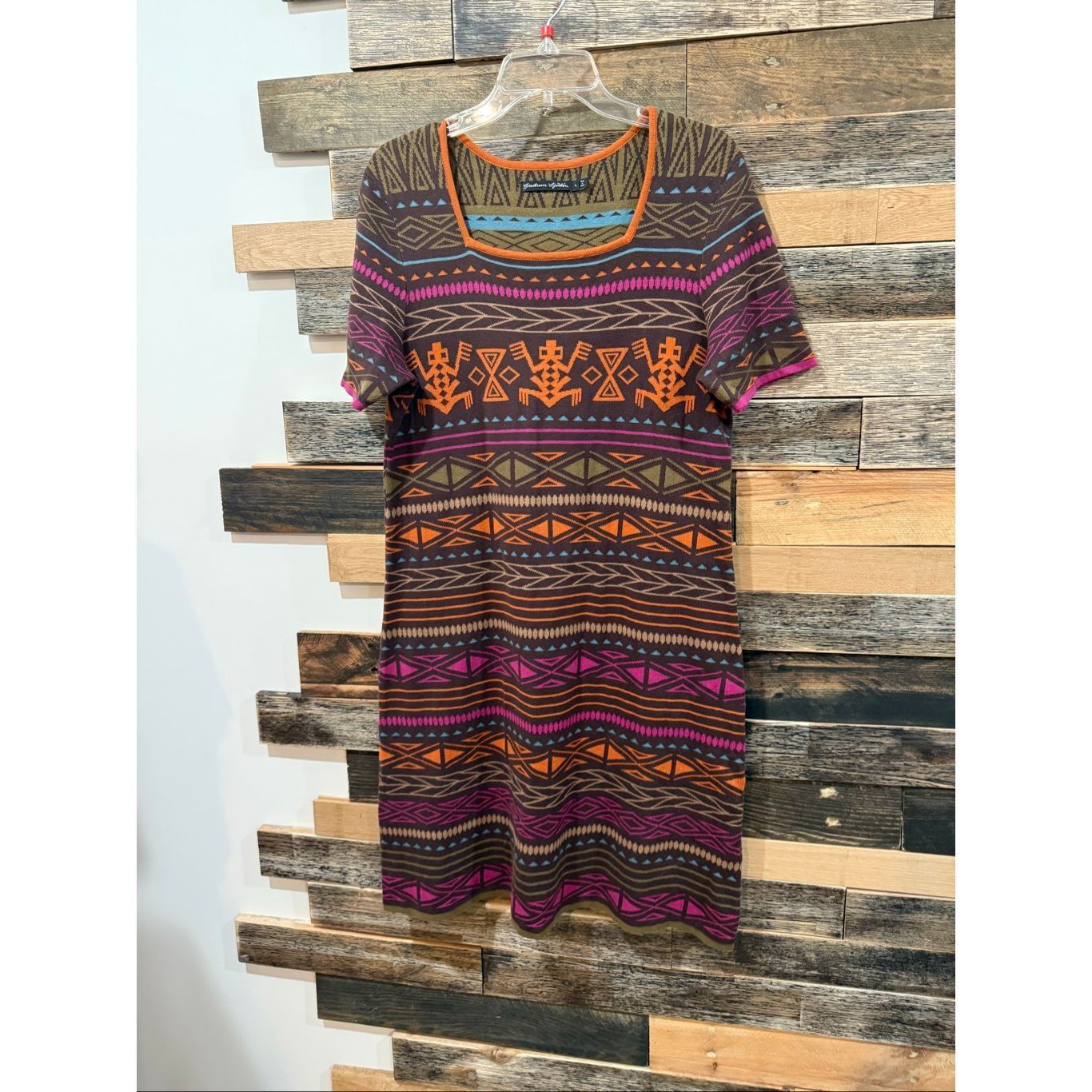 Gudrun Sjoden Organic Cottton Aztec Pattern Short Sleeve Dre