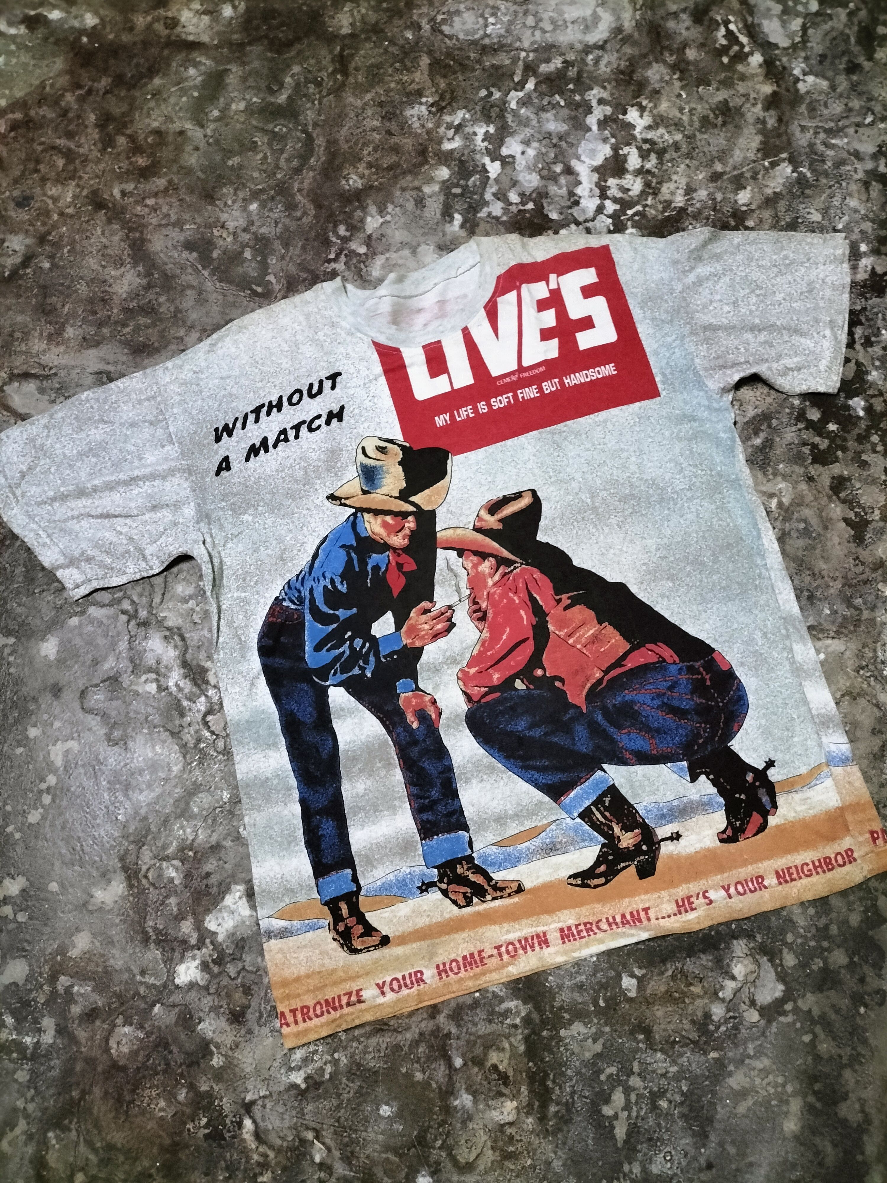 Levi's Vintage Clothing Vintage Levis Big E Over print Cowboy Logo very Rare Size US XL / EU 56 / 4 - 1 Thumbnail
