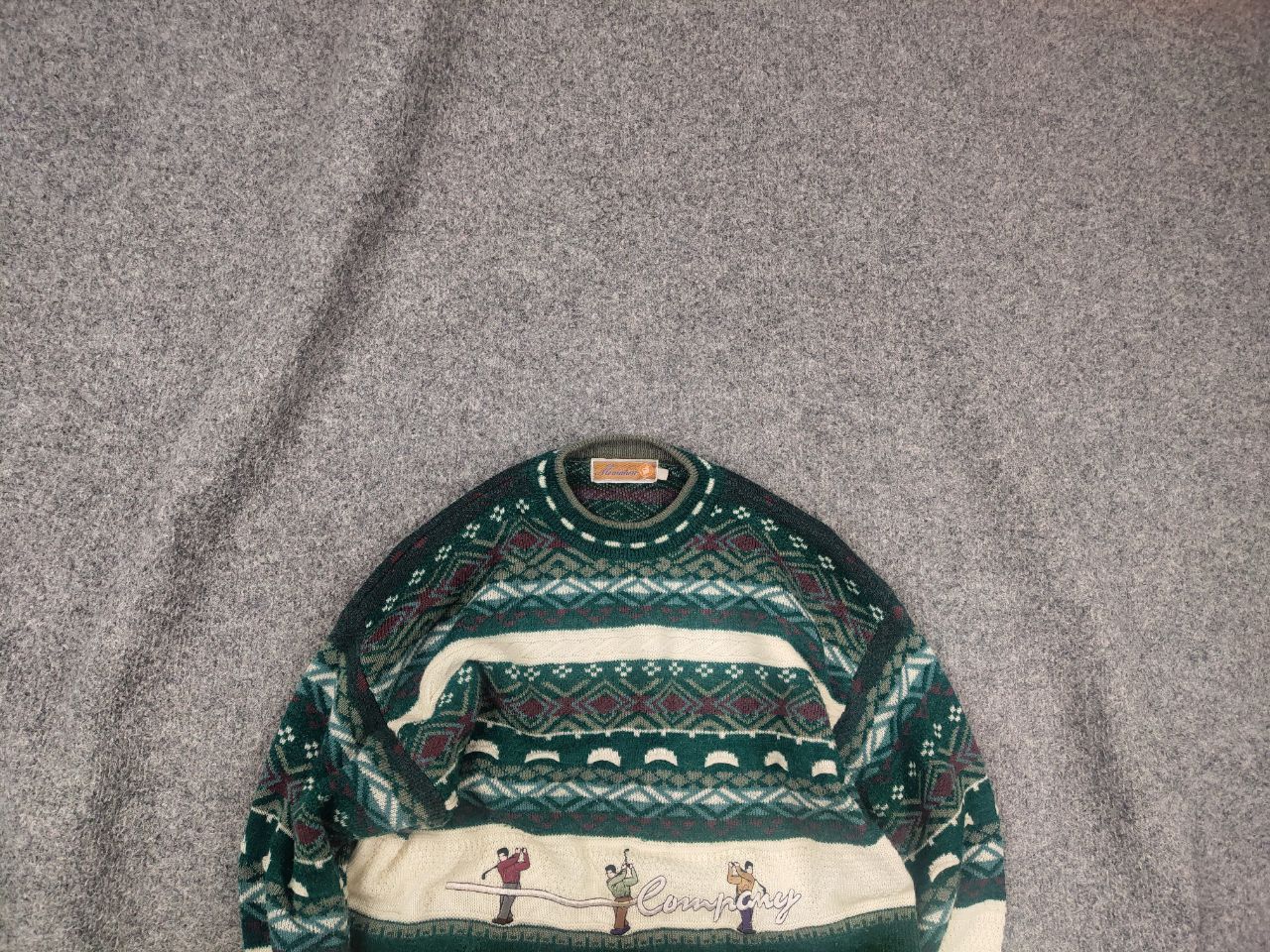 Vintage Vintage 80 - 90's Miniature Company Golf Logo Knit Sweater Size US S / EU 44-46 / 1 - 1 Thumbnail