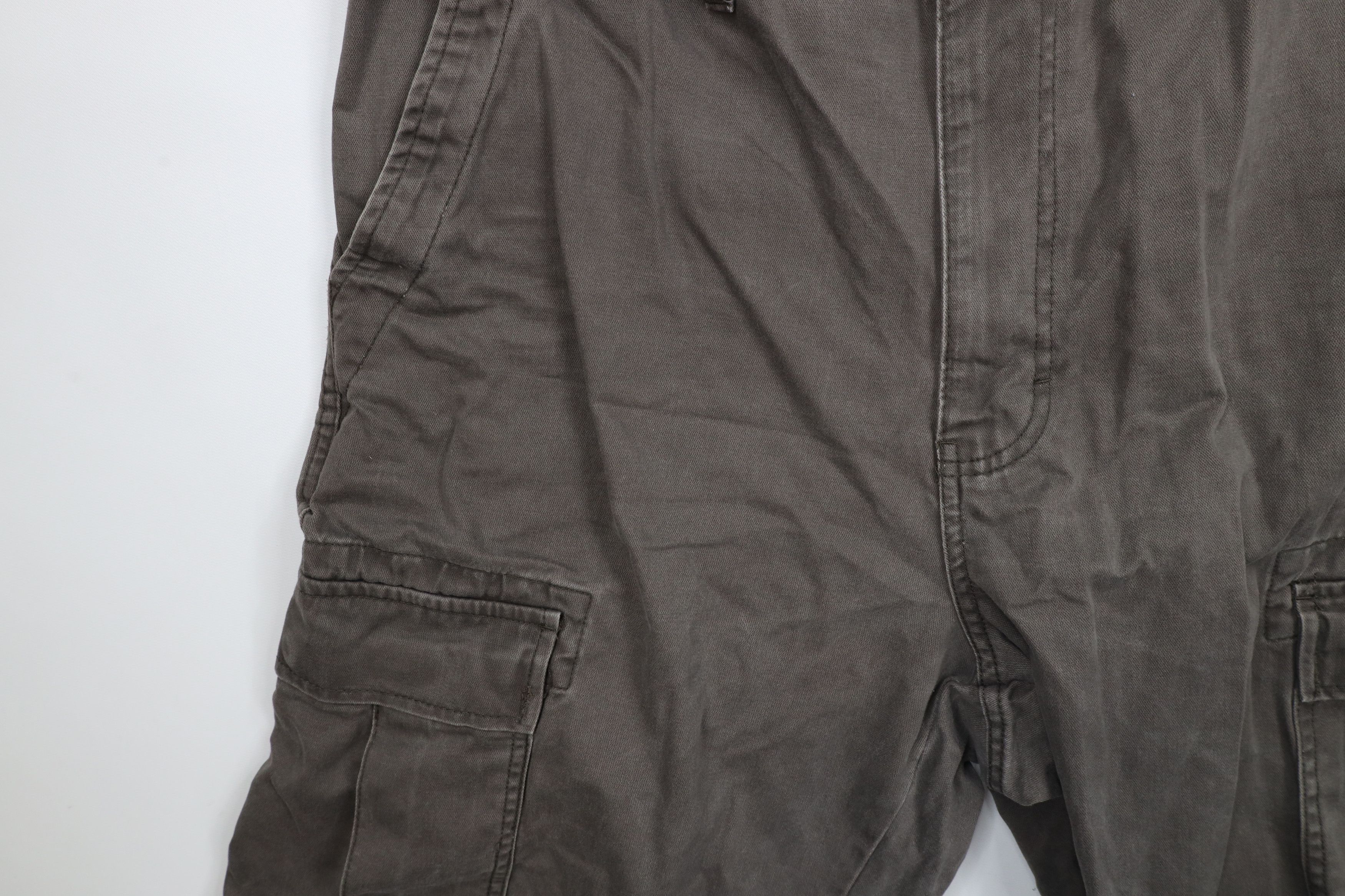 Chaps × Vintage Vintage Y2K Chaps Baggy Wide Leg Cargo Pants Gray Cotton Size US 36 / EU 52 - 6 Thumbnail