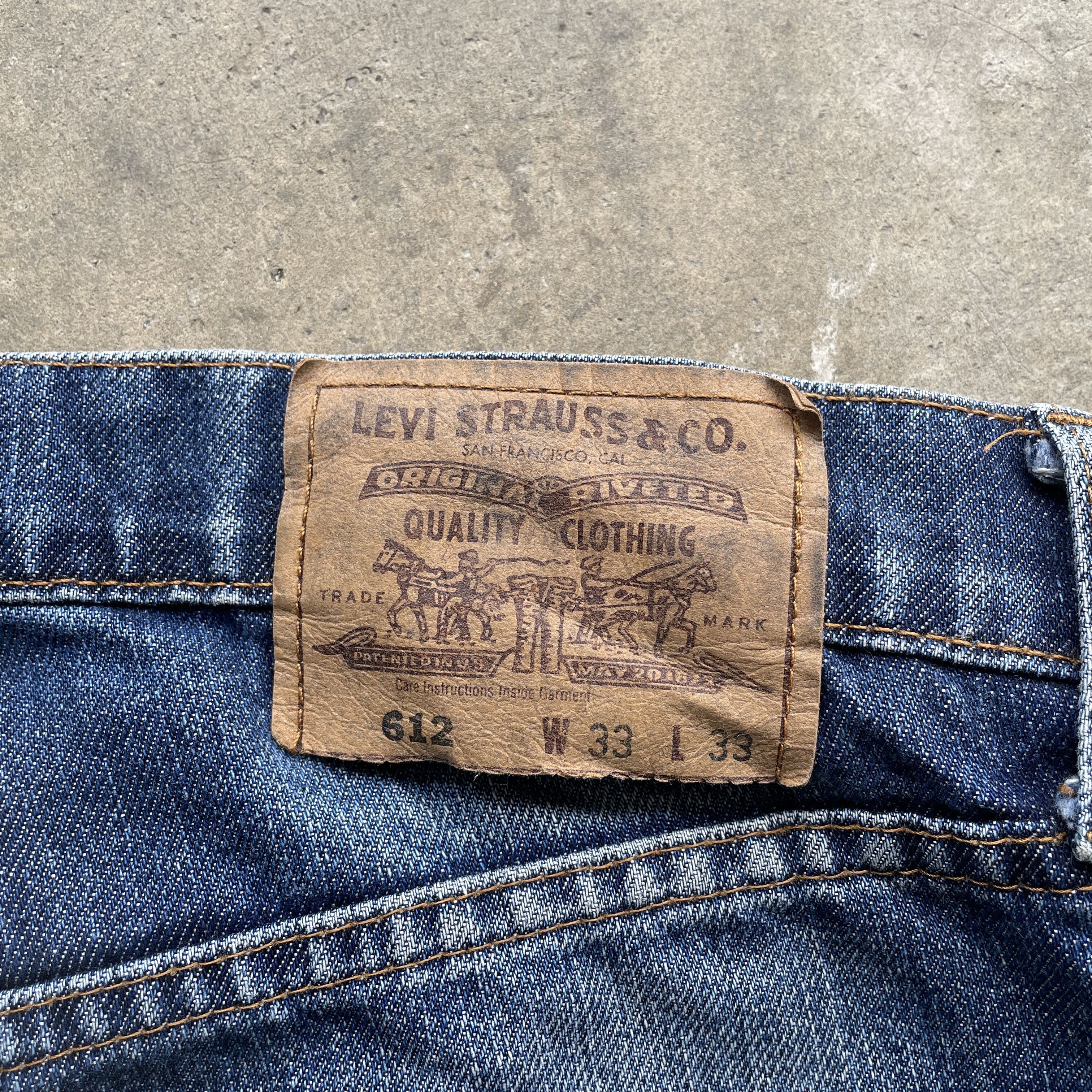 Levi's × Levi's Vintage Clothing Vintage Levi’s 612 Distressed Jeans Faded Orange Tag Pants Size US 32 / EU 48 - 11 Thumbnail