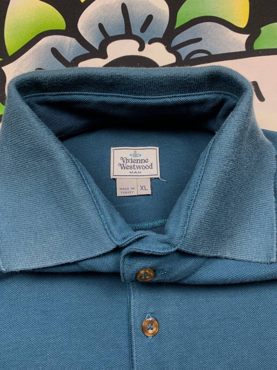 Vivienne Westwood Vivienne Westwood polo shirt in lapis mens Size XL Size US XL / EU 56 / 4 - 3 Thumbnail