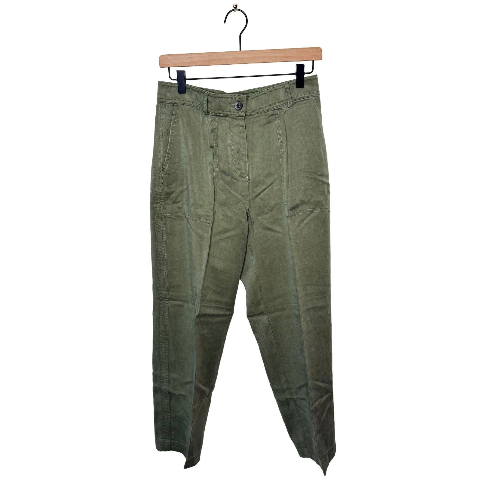 J.Crew J.CREW Drapey viscos blend twill pant Surplus Green Size 28" / US 6 / IT 42 - 2 Thumbnail