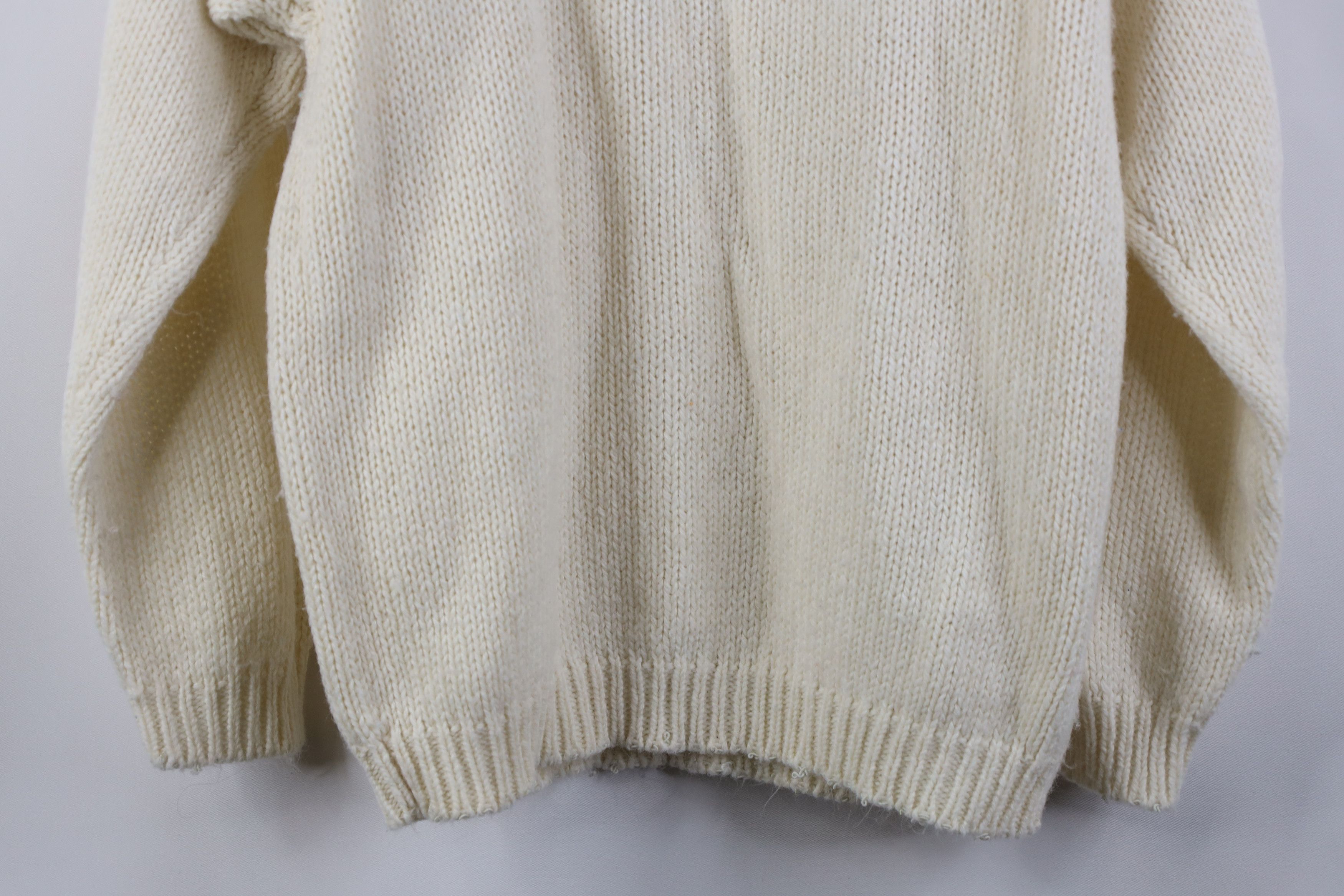 Vintage Vintage 70s Streetwear Chunky Cable Knit Fisherman Sweater Size M / US 6-8 / IT 42-44 - 12 Thumbnail