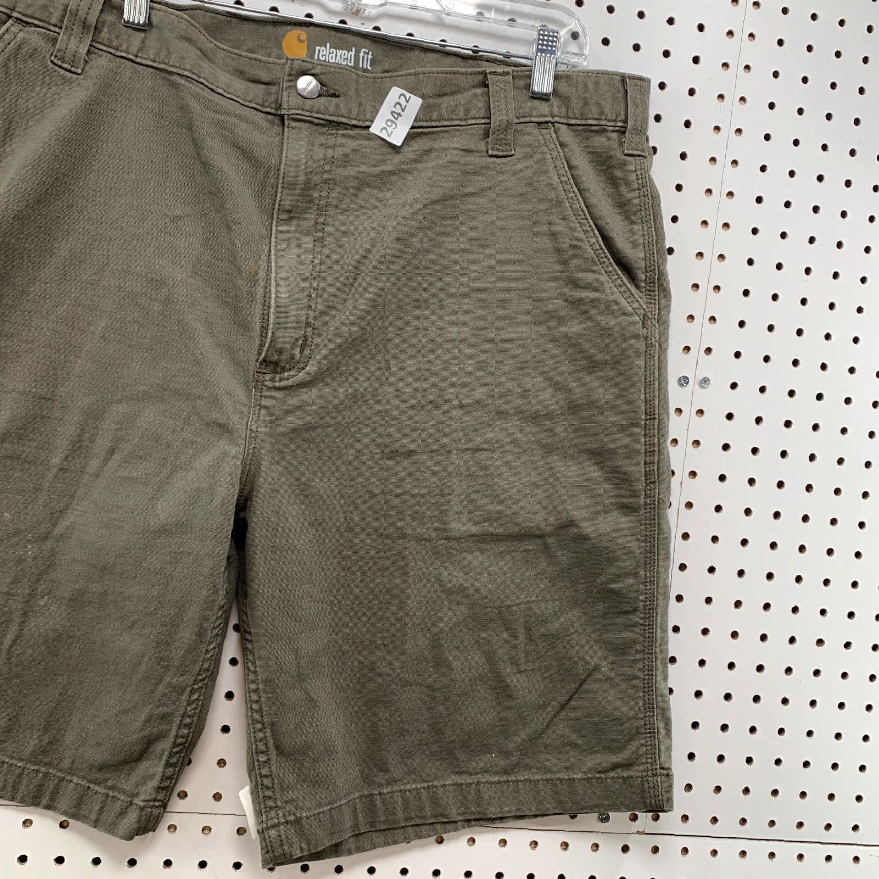 Carhartt Carhartt Shorts Mens 42 Canvas Brown Cargo Workwear Inseam 10 in Pockets Carhartt Canvas Carpentert Shorts Mens 42 Brown Canvas Workwear Size US 42 / EU 58 - 4 Thumbnail