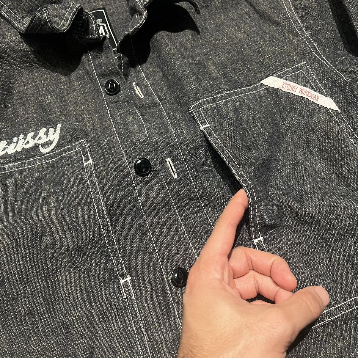 Stussy × Vintage Stüssy Chainstitched Denim Shirt Size US M / EU 48-50 / 2 - 5 Thumbnail