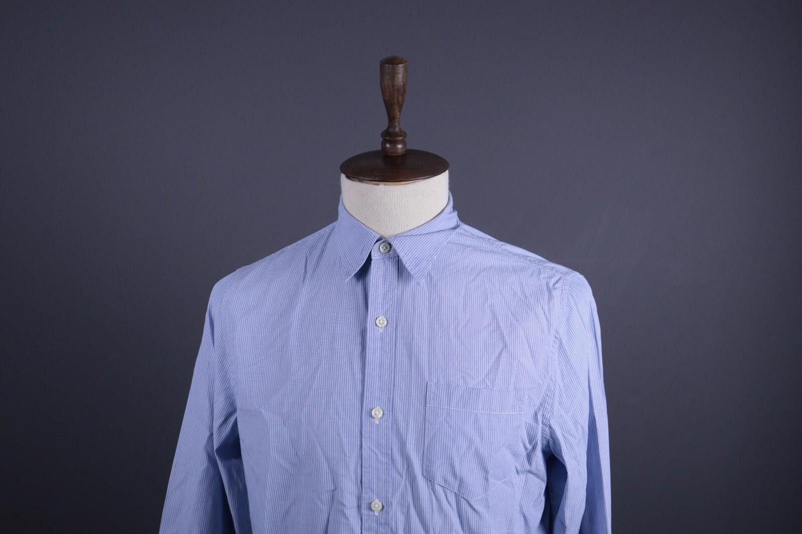 Denim & Supply Ralph Lauren Denim & Supply Ralph Lauren Blue Pinstripe Down Shirt L Size US L / EU 52-54 / 3 - 2 Thumbnail