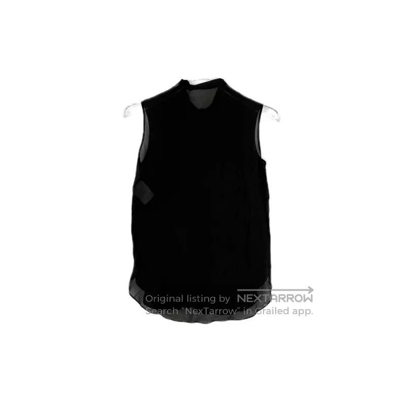 Dior Dior Black bee logo streamer mulberry silk sleeveless shir Size XS / US 0-2 / IT 36-38 - 2 Thumbnail