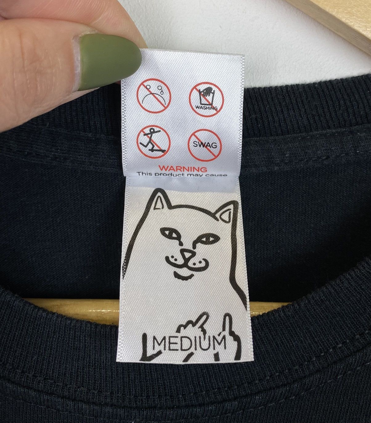 RIPNDIP RIPNDIP Same Shit Different Day Long Sleeve T-Shirt Black Size US M / EU 48-50 / 2 - 8 Thumbnail