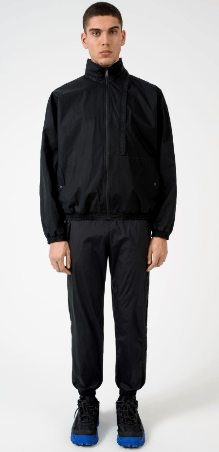 Marcelo Burlon MARCELO BURLON LOGO TECH COTT HOOD TRACK BLACK WHITE - S Size US S / EU 44-46 / 1 - 3 Thumbnail