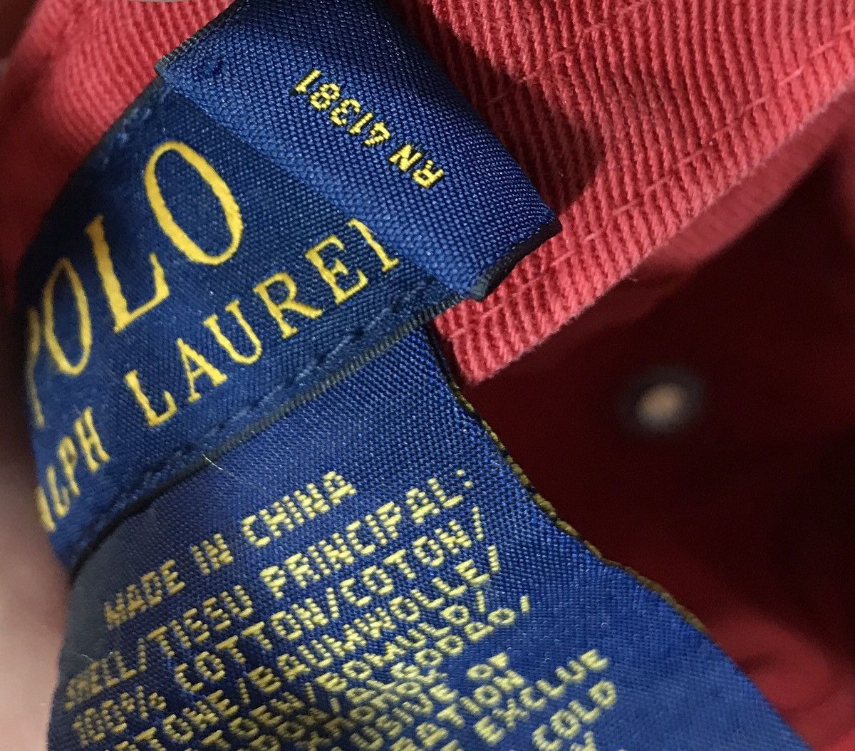 Vintage Vintage Polo Ralph Lauren Cap Big Logo American Flag Size ONE SIZE - 9 Thumbnail