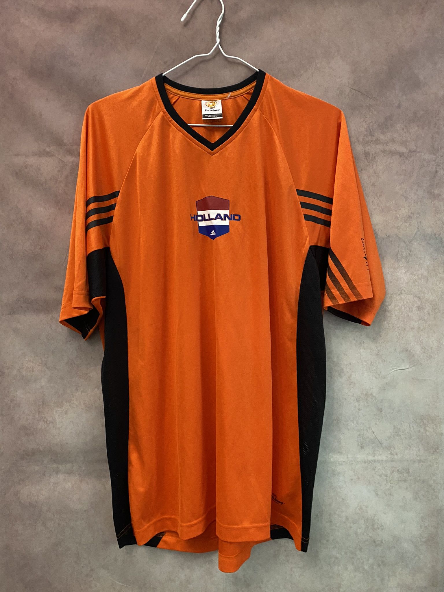 Adidas × UEFA Netherlands Adidas Shirt UEFA 2004 Soccer Jersey Holland Size US L / EU 52-54 / 3 - 1 Thumbnail