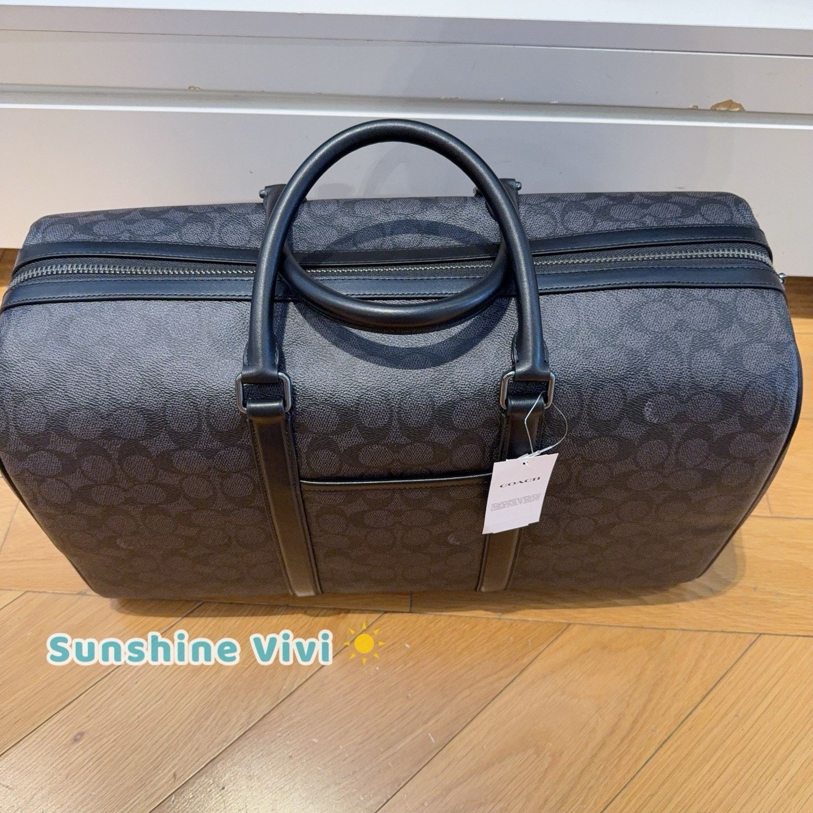 Coach NWT Coach Large Venturer Bag Canvas CAR76 CHARCOAL/BLACK Size ONE SIZE - 5 Thumbnail
