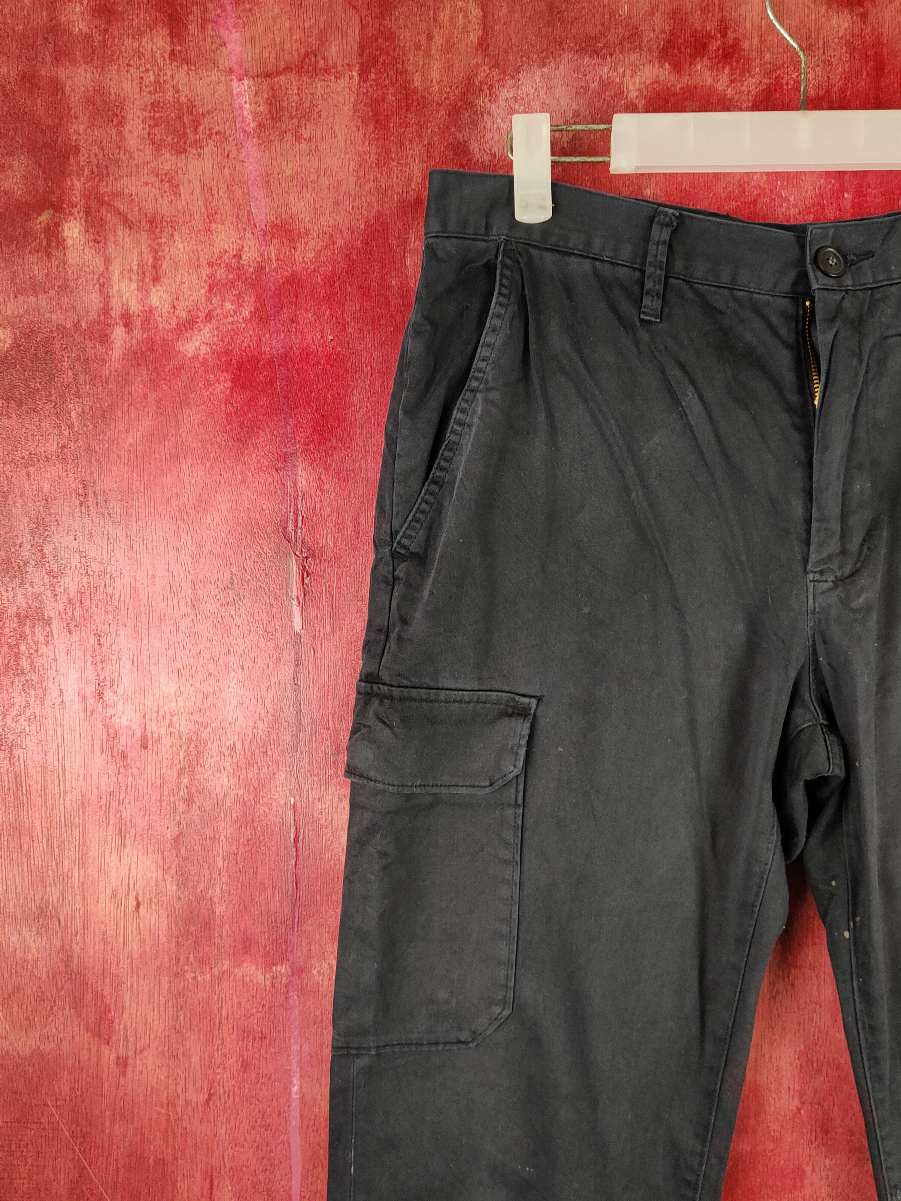 GU GU Dark Blue Multipocket Tactical Cargo Pants #S2222 Size US 32 / EU 48 - 3 Thumbnail