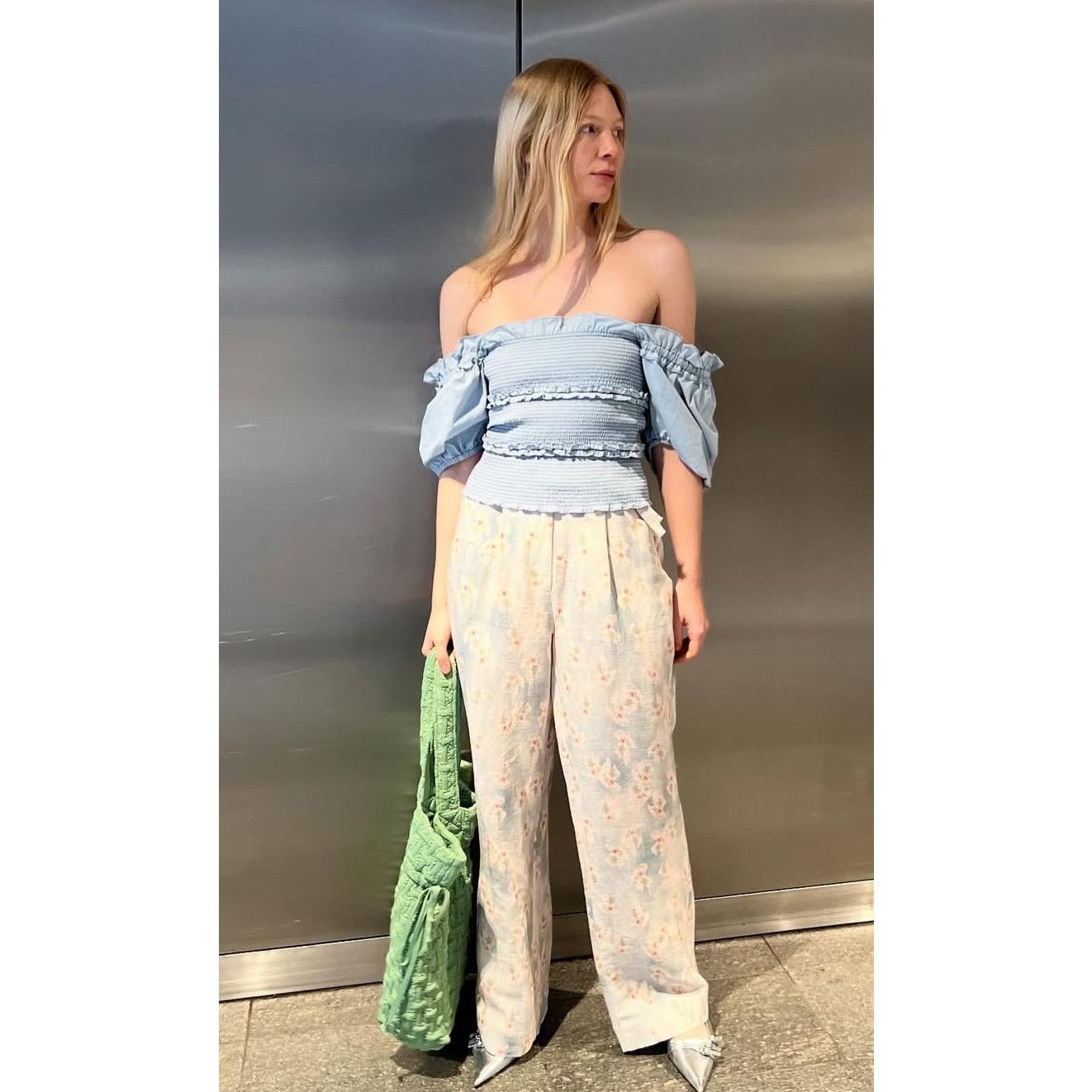 Other Hofmann Copenhagen Fraya Off Shoulder shirred top sz 42 NWT Size L / US 10 / IT 46 - 1 Thumbnail