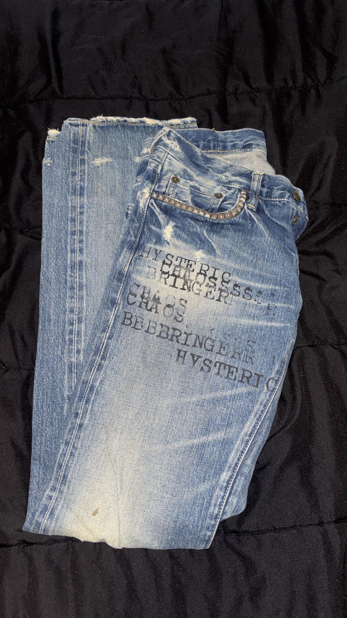 Hysteric Glamour Hysteric Glamour Chaos Denim Studded Size US 28 / EU 44 - 1 Thumbnail
