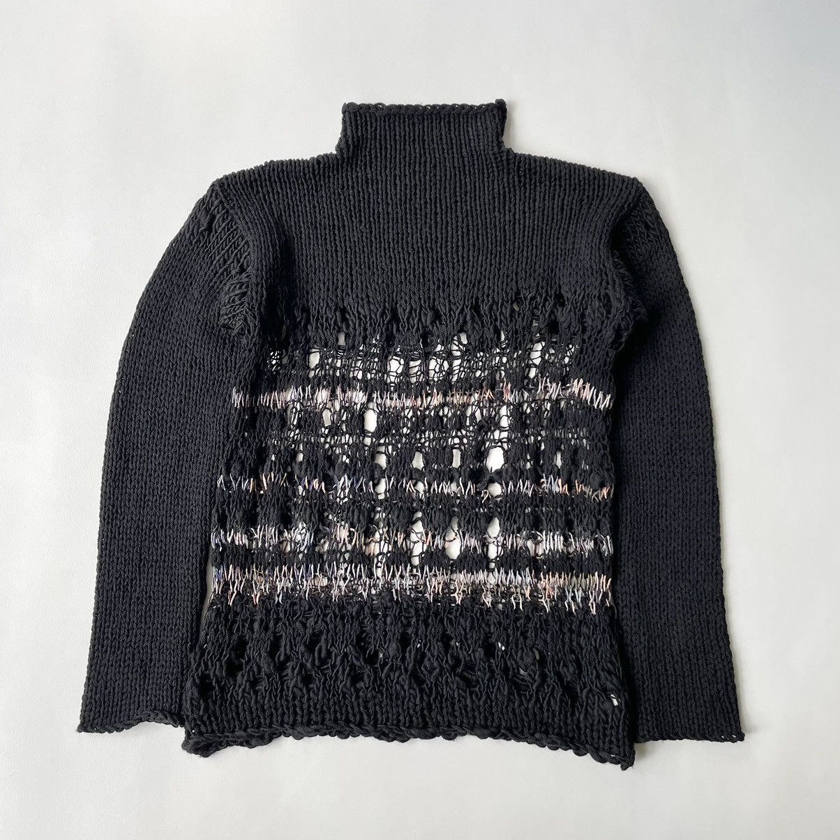 Dries Van Noten Candy Cobweb Knit Punk Sweater Size S / US 4 / IT 40 - 1 Thumbnail