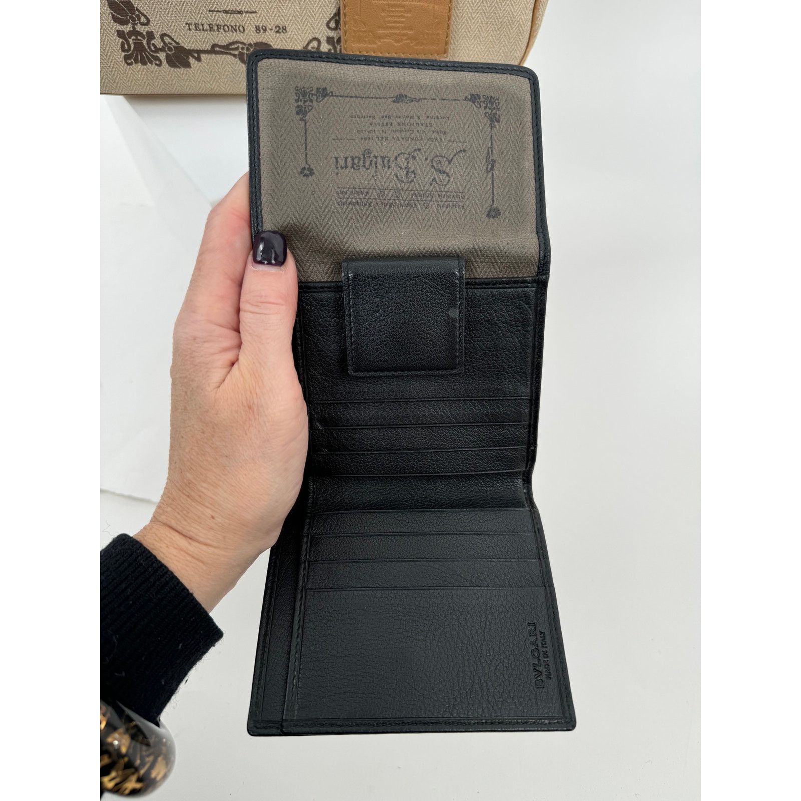 Bvlgari Bulgari Speedy Type Bag Long Strap Matching Trifold Wallet Size ONE SIZE - 8 Thumbnail