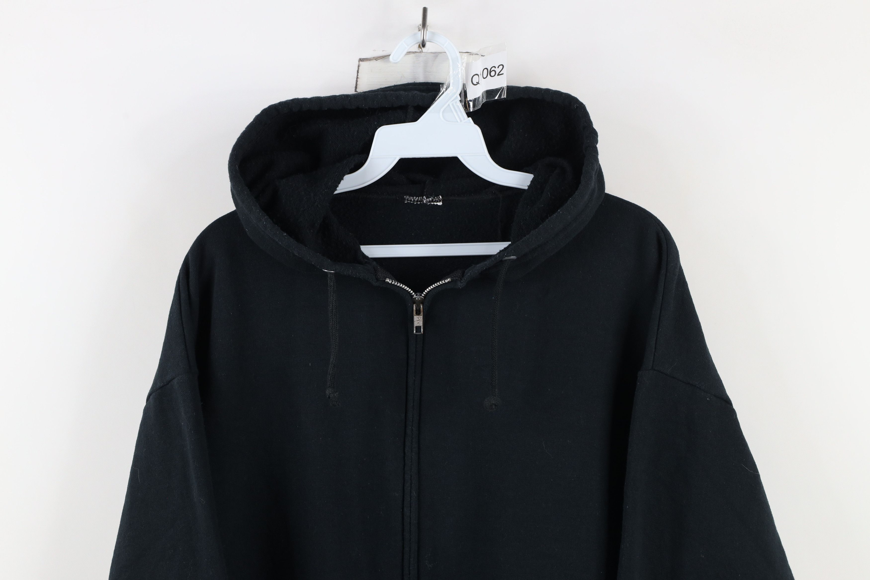 Vintage Vintage 90s Streetwear Full Zip Hoodie Sweatshirt Black Size US L / EU 52-54 / 3 - 2 Thumbnail