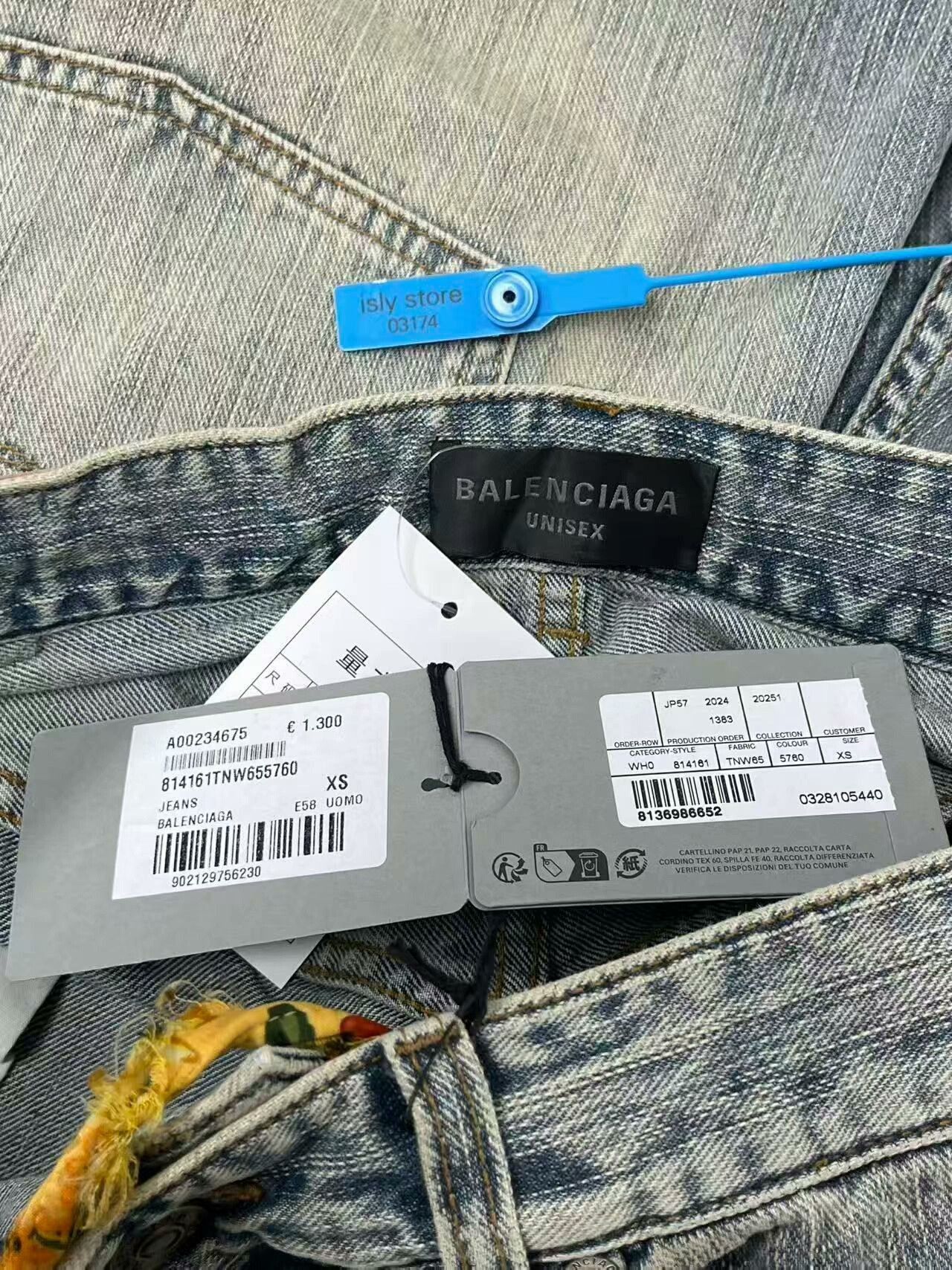 Balenciaga Balenciaga Light Blue Denim Pants XS Size. Size US 26 / EU 42 - 5 Thumbnail
