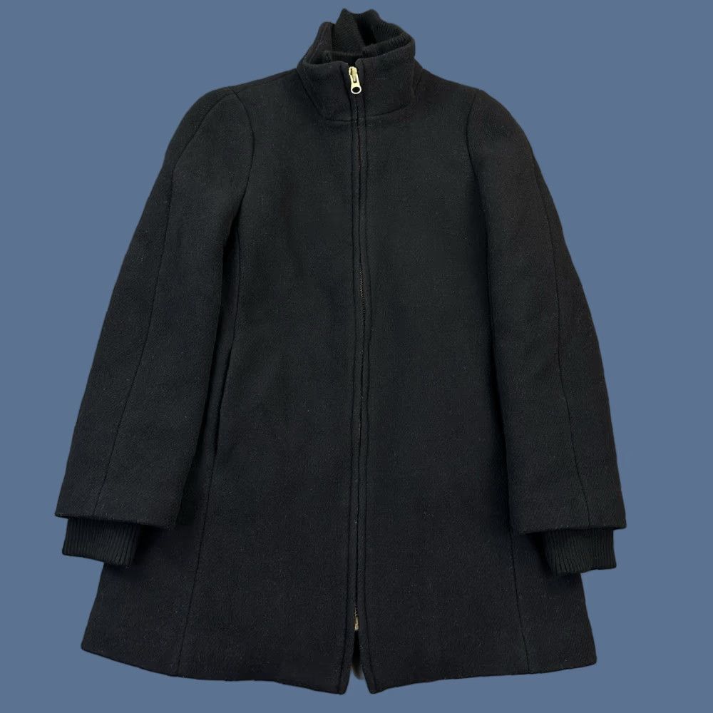 J.Crew J. Crew Lodge Coat Women's 4 Black Wool Quilt Lined Jacket Outdoor Size S / US 4 / IT 40 - 1 Thumbnail