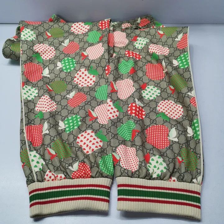 Gucci Gucci Gucci FW21 Apple Pattern Sweatpants for Men -2506 Size US 27 - 9 Thumbnail