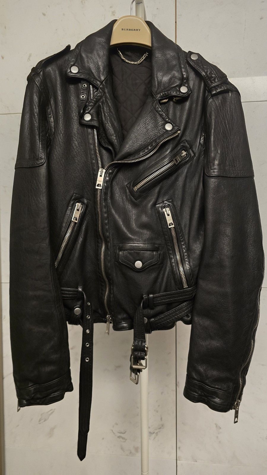 Burberry Prorsum Burburry Prorsum 11SS Washed Leather Jacket Size US M / EU 48-50 / 2 - 1 Thumbnail