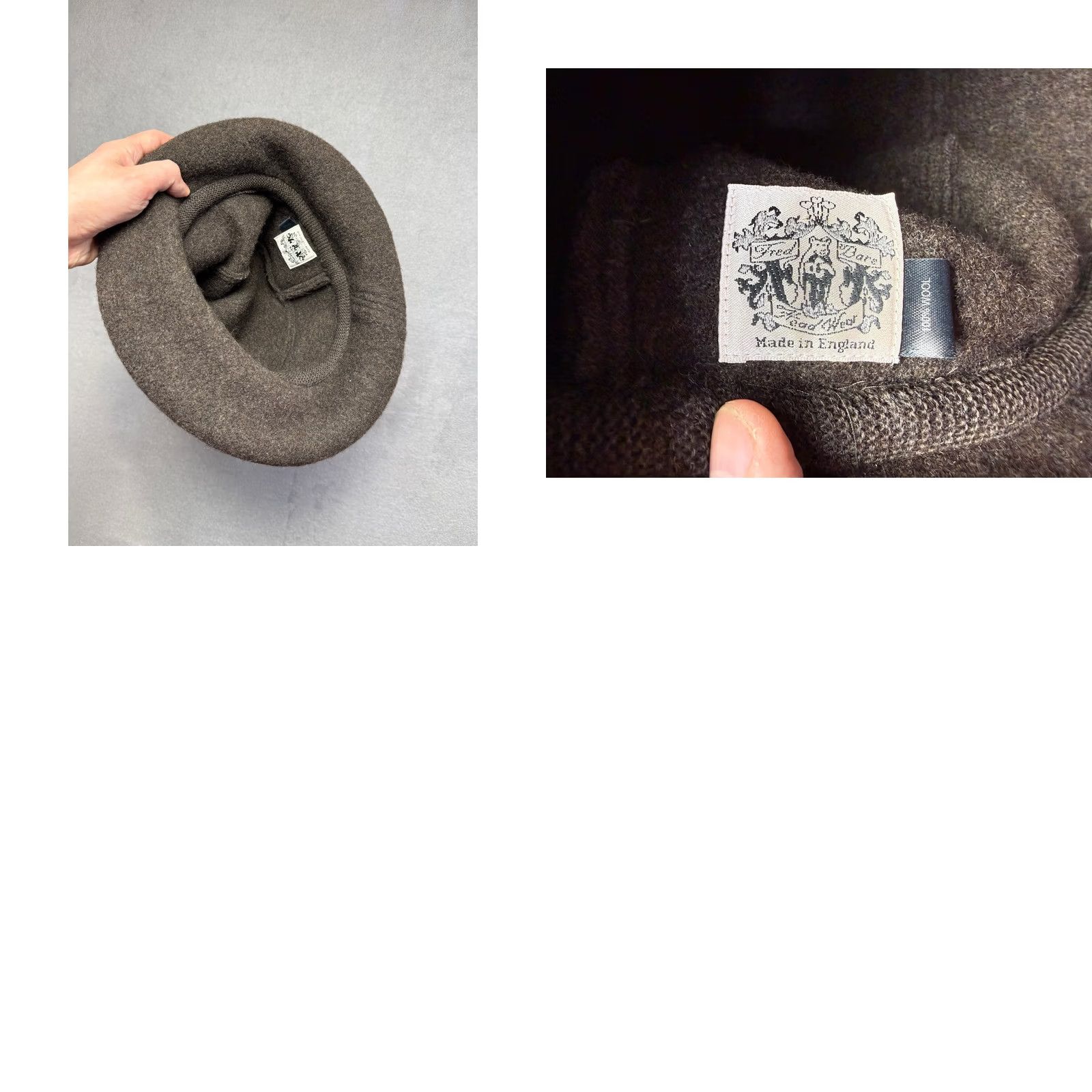 FRED Vitage Fred Bare Wool Bucket Hat England Brown One Size Women Hats Size ONE SIZE - 8 Thumbnail