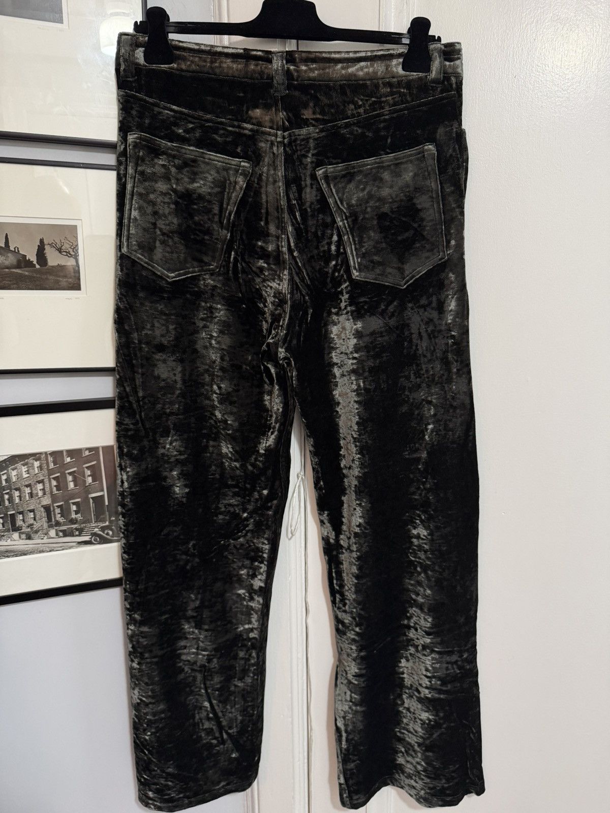 Balenciaga New Winter 22 Crushed Velvet Stretch Pant [M] Size US 32 / EU 48 - 4 Thumbnail