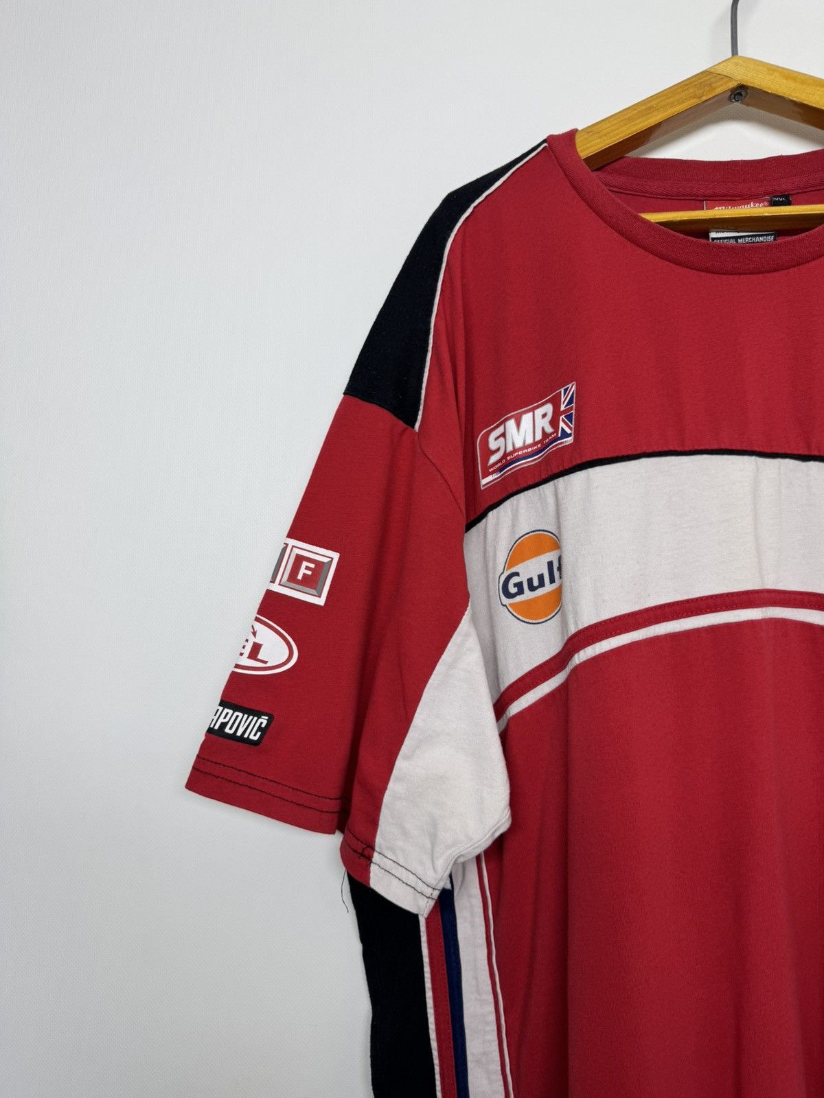 BMW Vintage Bmw Milwaukee Racing Motosport Clinton T-shirt Size US XXL / EU 58 / 5 - 8 Thumbnail