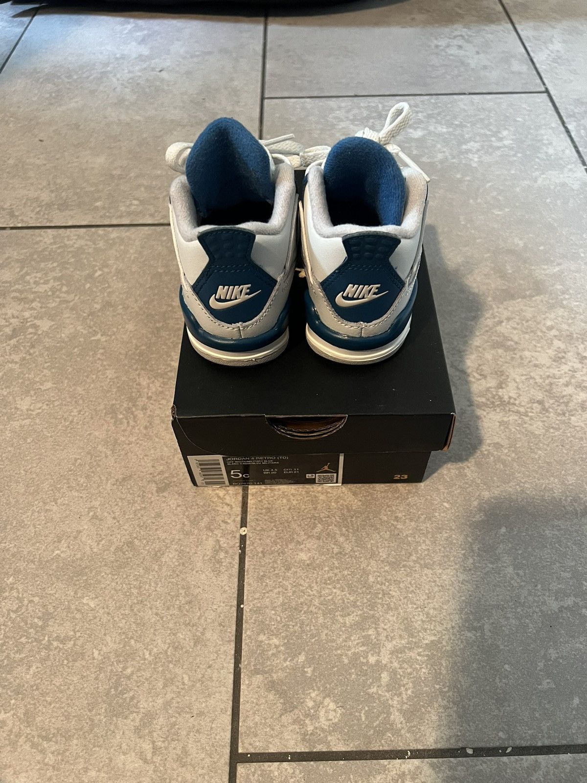 Jordan Brand Air Jordan 4 Toddler Retro ‘Military Blue’ (2024) Size 5C Size US 5 / EU 37 - 4 Thumbnail