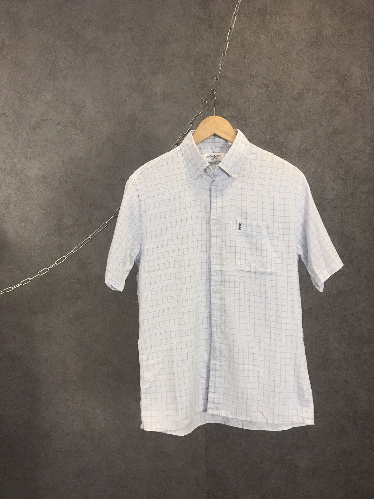 Yves Saint Laurent YSL Yves Saint Laurent vintage designer logo shirt Size US M / EU 48-50 / 2 - 1 Thumbnail