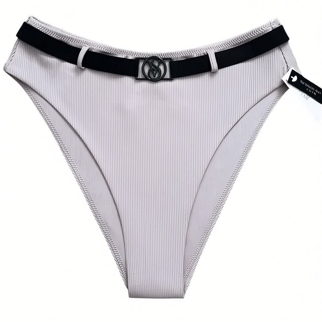 Victoria's Secret Victoria's Secret French Mauve Ribbed Bikini Bottom, M Size ONE SIZE - 7 Thumbnail