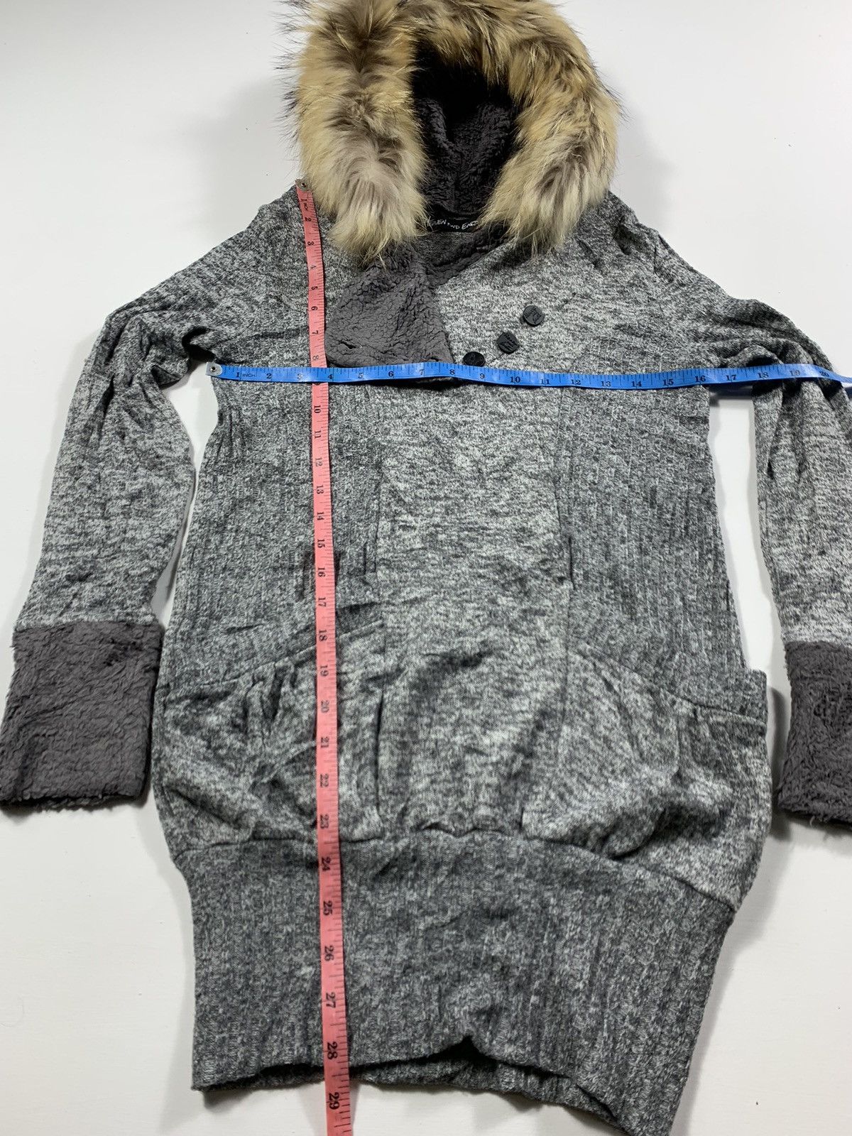 If Six Was Nine × Japanese Brand × Le Grande Bleu (L.G.B.) Heaven and Earth -Japanese Fur Hoodie ifsixwasnine lgb style Size US M / EU 48-50 / 2 - 6 Thumbnail