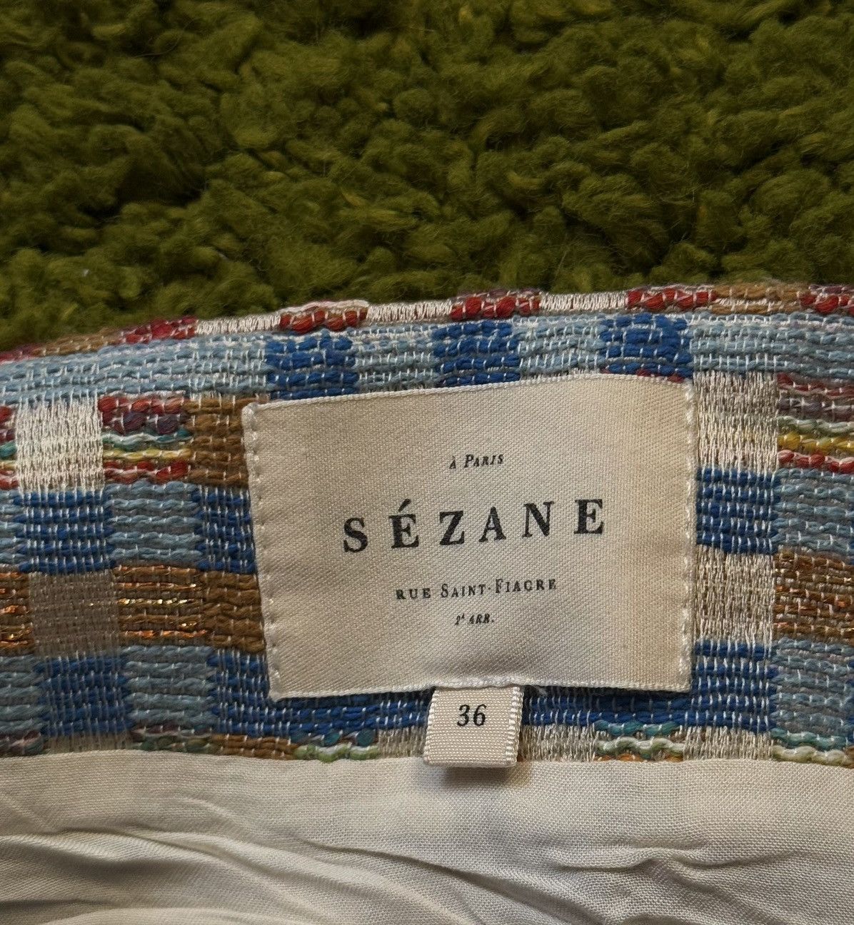 Designer × Sezane Sezane oldmoney style tweed mini skirt Size 26" / US 2 / IT 38 - 5 Thumbnail