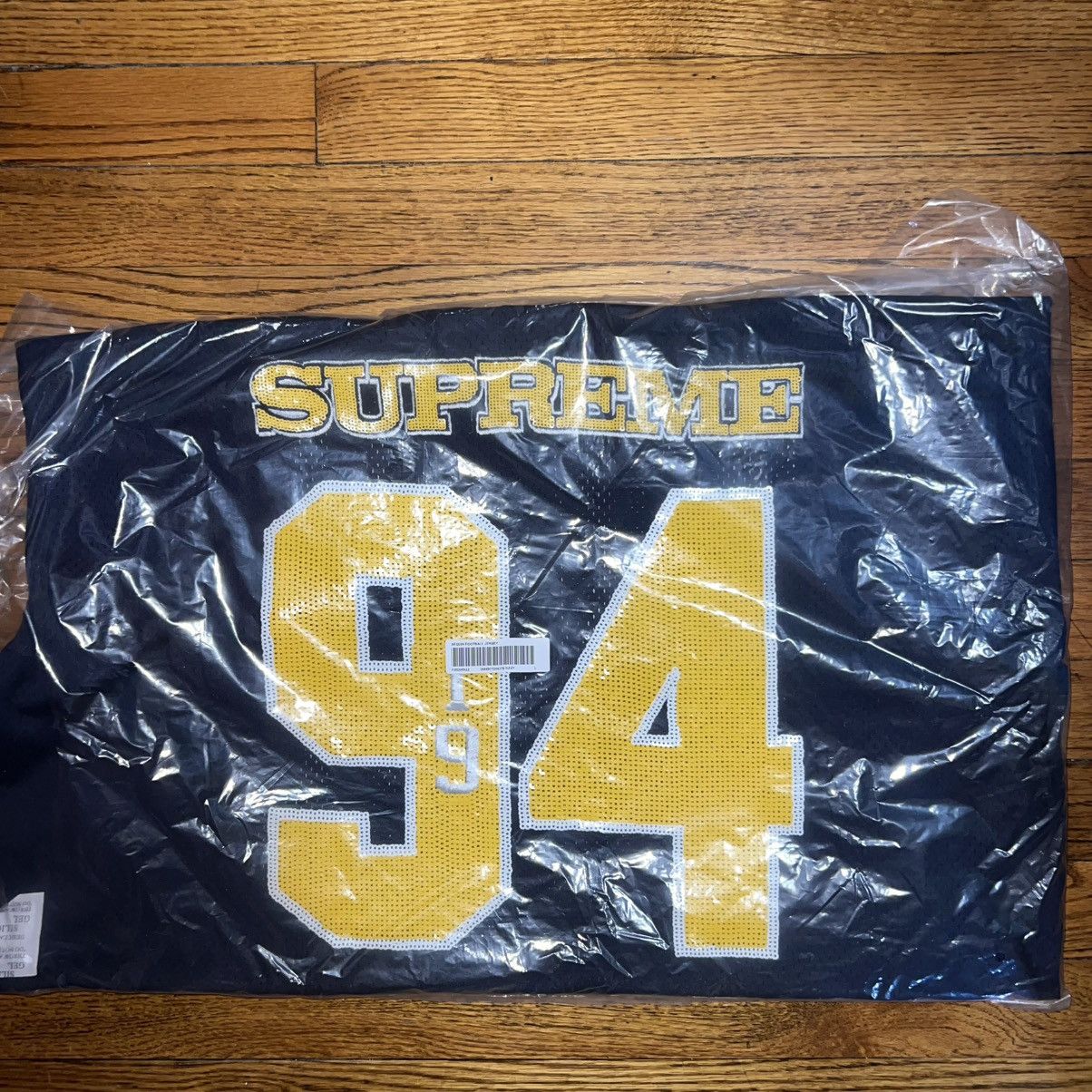 Supreme In-Hand Supreme Sequin Football Jersey Navy Size: Large Size US L / EU 52-54 / 3 - 2 Thumbnail