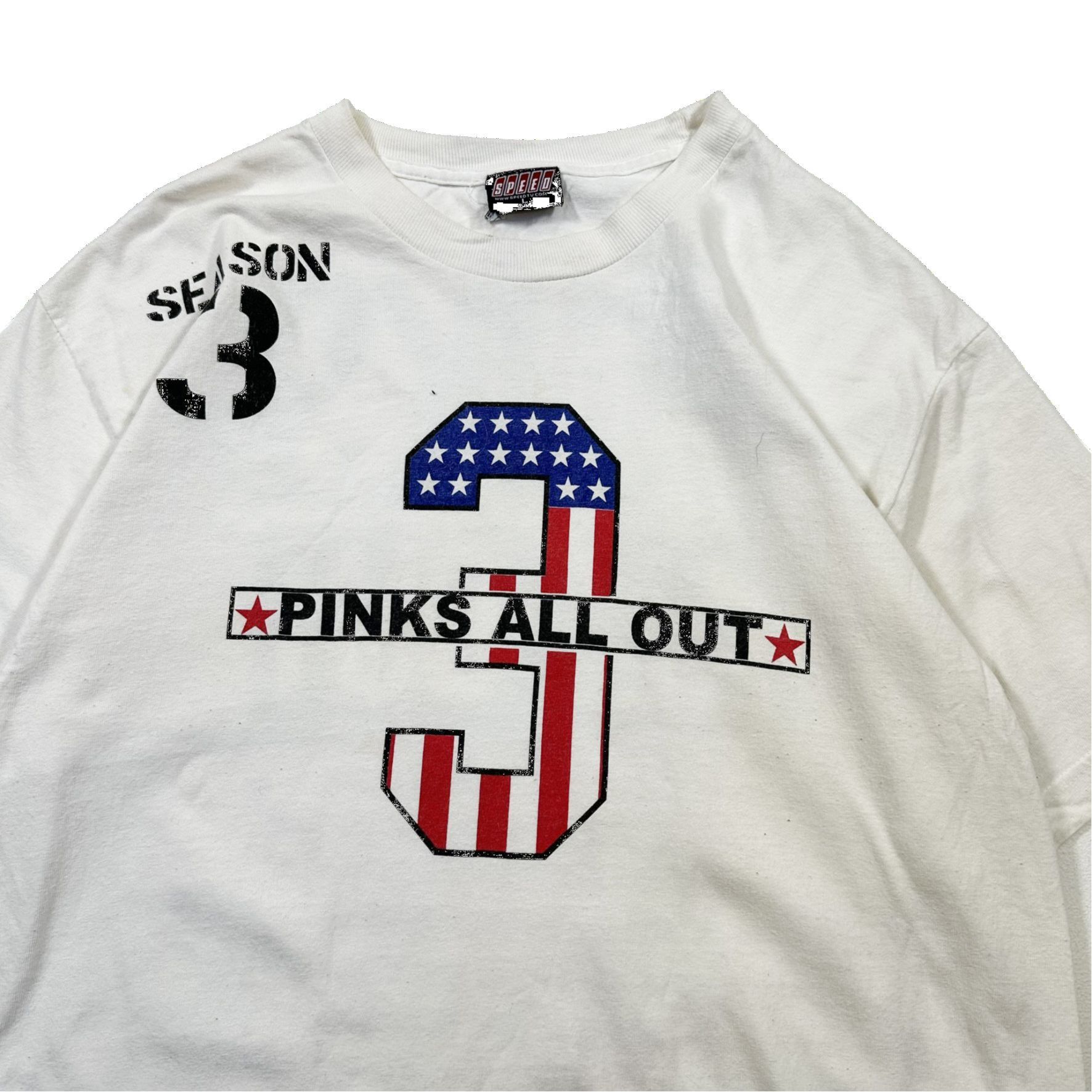 Vintage Vintage 00s Y2K SPEED Pinks All Out Graphic Racing T Shirt Size US XL / EU 56 / 4 - 2 Thumbnail
