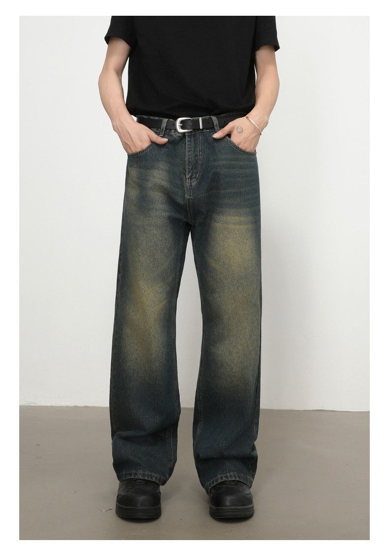 Vintage Men's Stylish Retro Distressed Flared Jeans Size US 32 / EU 48 - 2 Thumbnail