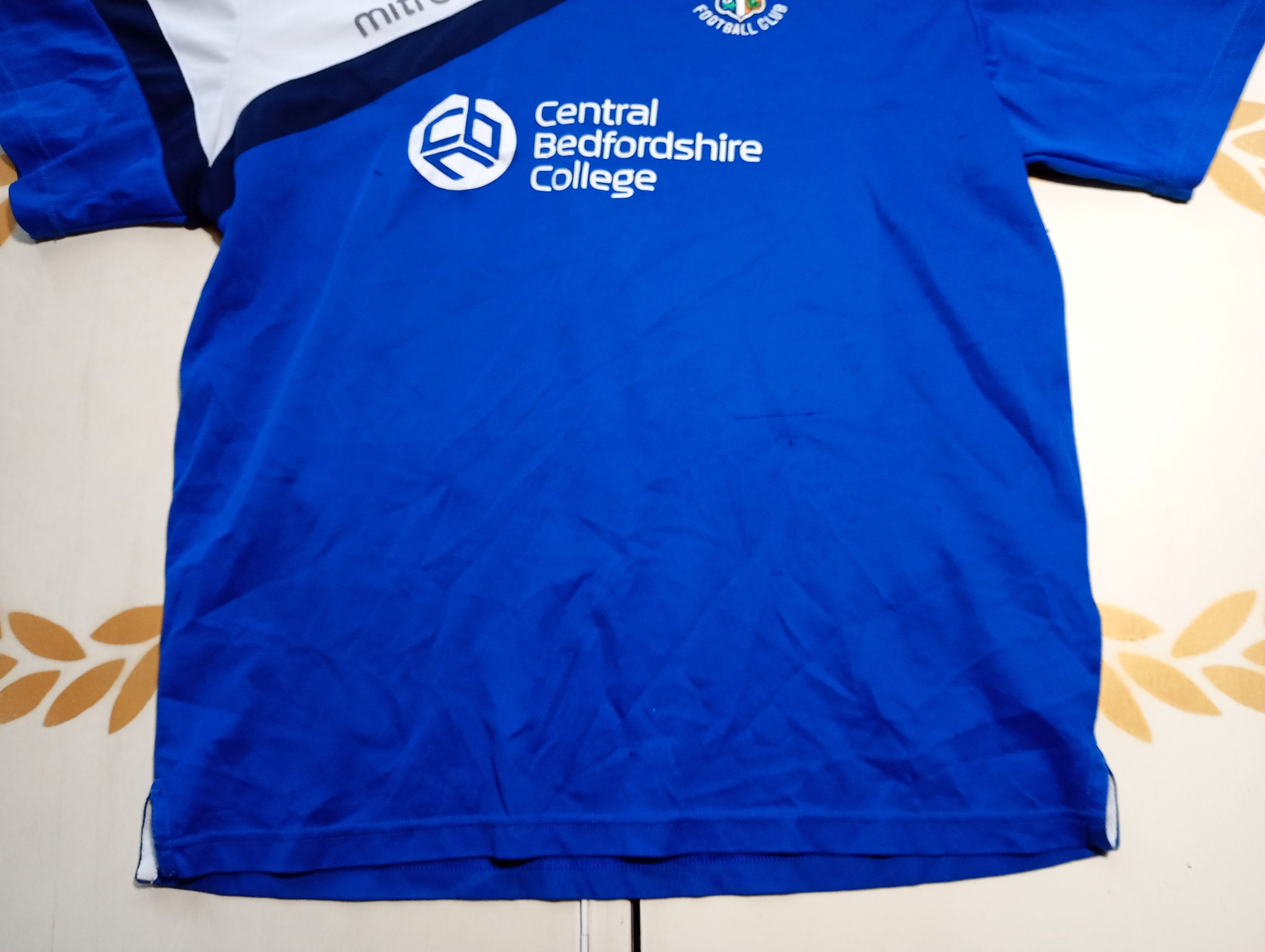 Vintage Mitre Luton Town FC Jersey Y2K Size US L / EU 52-54 / 3 - 3 Thumbnail