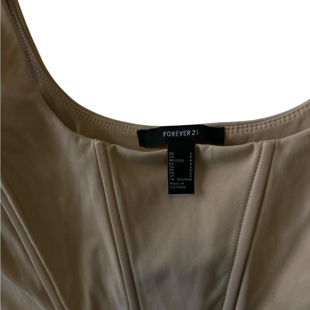 Forever 21 Forever 21 Beige Corset Crop Top Size S / US 4 / IT 40 - 3 Thumbnail