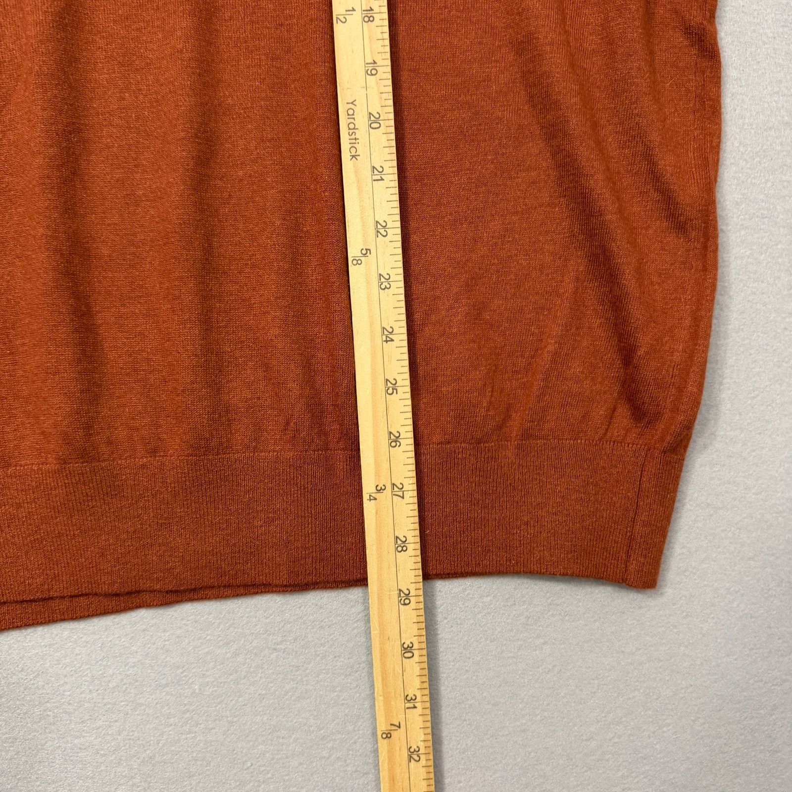Johnston & Murphy Johnston & Murphy Sweater Men's 2XL XXL Orange V-Neck NEW Size US XXL / EU 58 / 5 - 10 Thumbnail