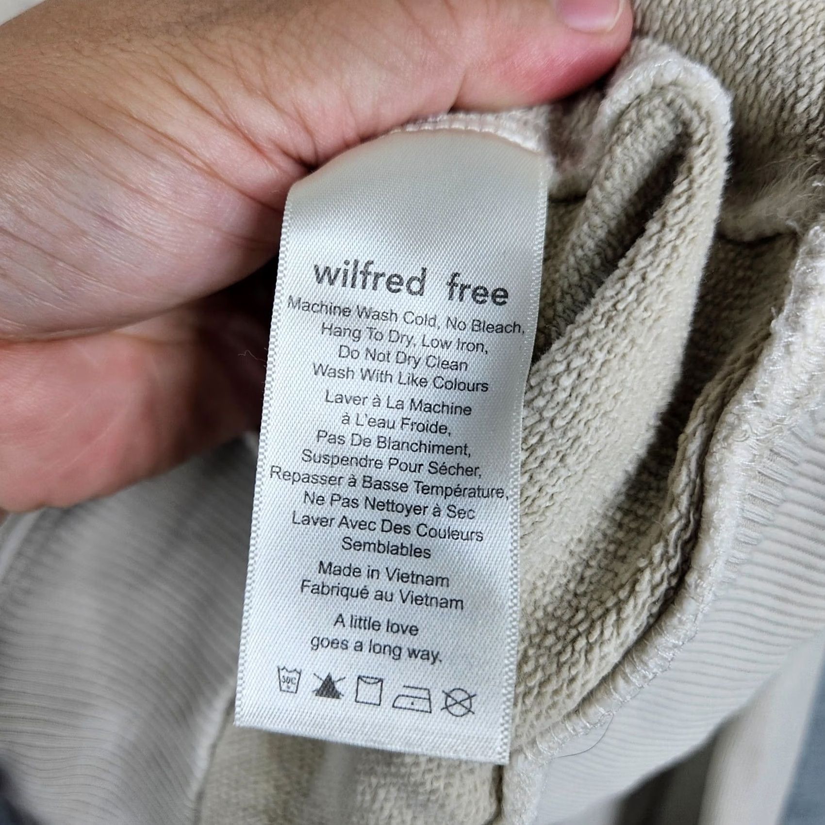 Vintage Wilfred Free Crew Neck Pull-over Light Gray sweatshirt Women's Sz XXS Size XXS / US 00 / IT 34 - 6 Thumbnail