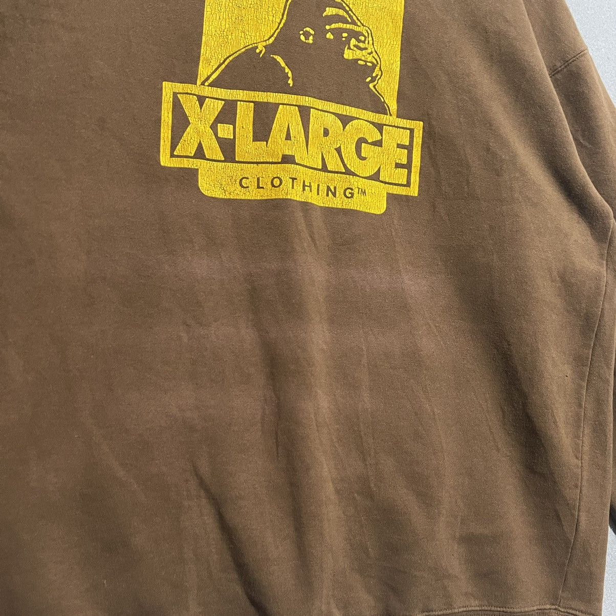 Xlarge Vintage 1990s X-Large Sweatshirt (Brown, Gorilla Logo Print) Size US M / EU 48-50 / 2 - 3 Thumbnail