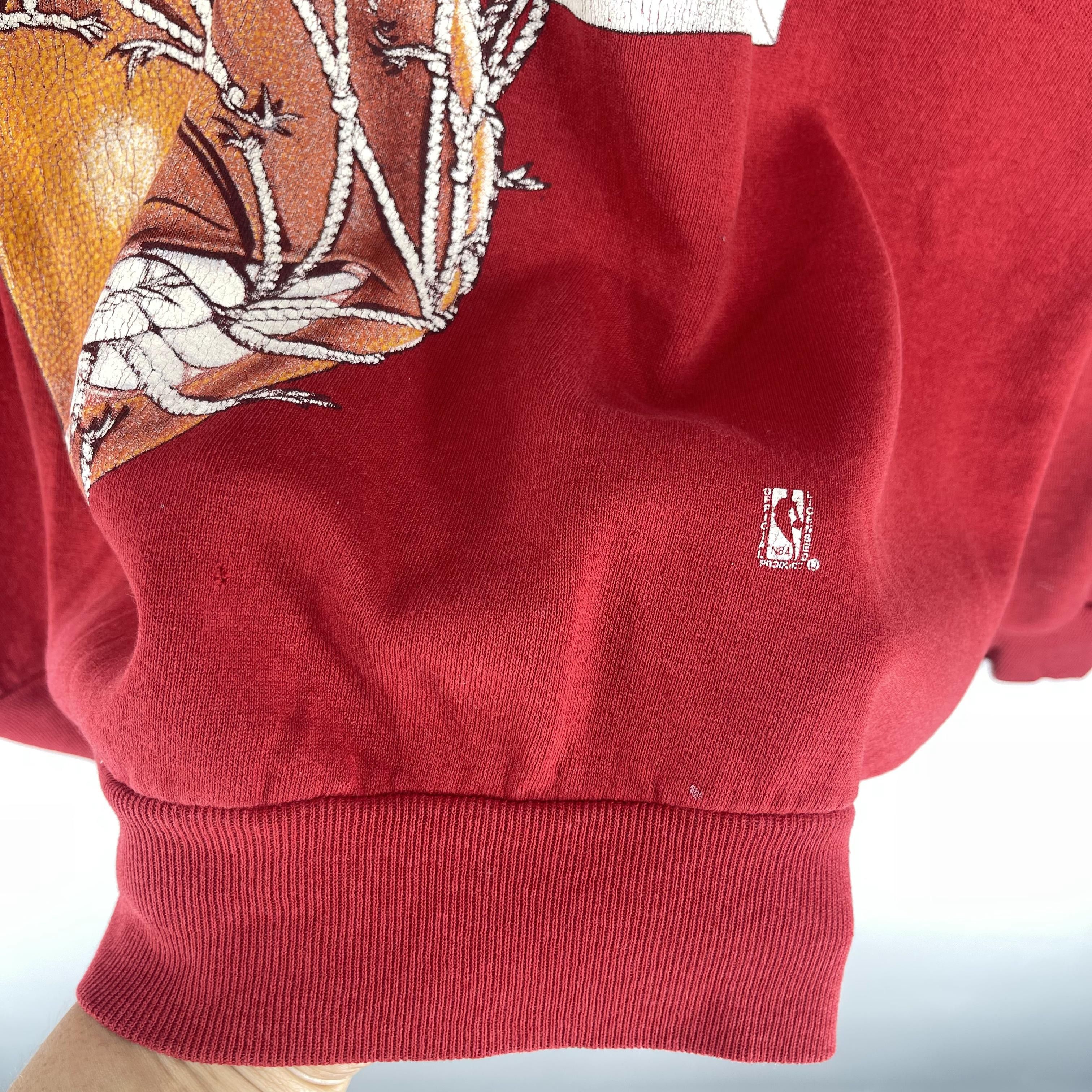 NBA Vintage 90s CHICAGO BULLS Distressed Sweatshirt Size US XXL / EU 58 / 5 - 9 Thumbnail