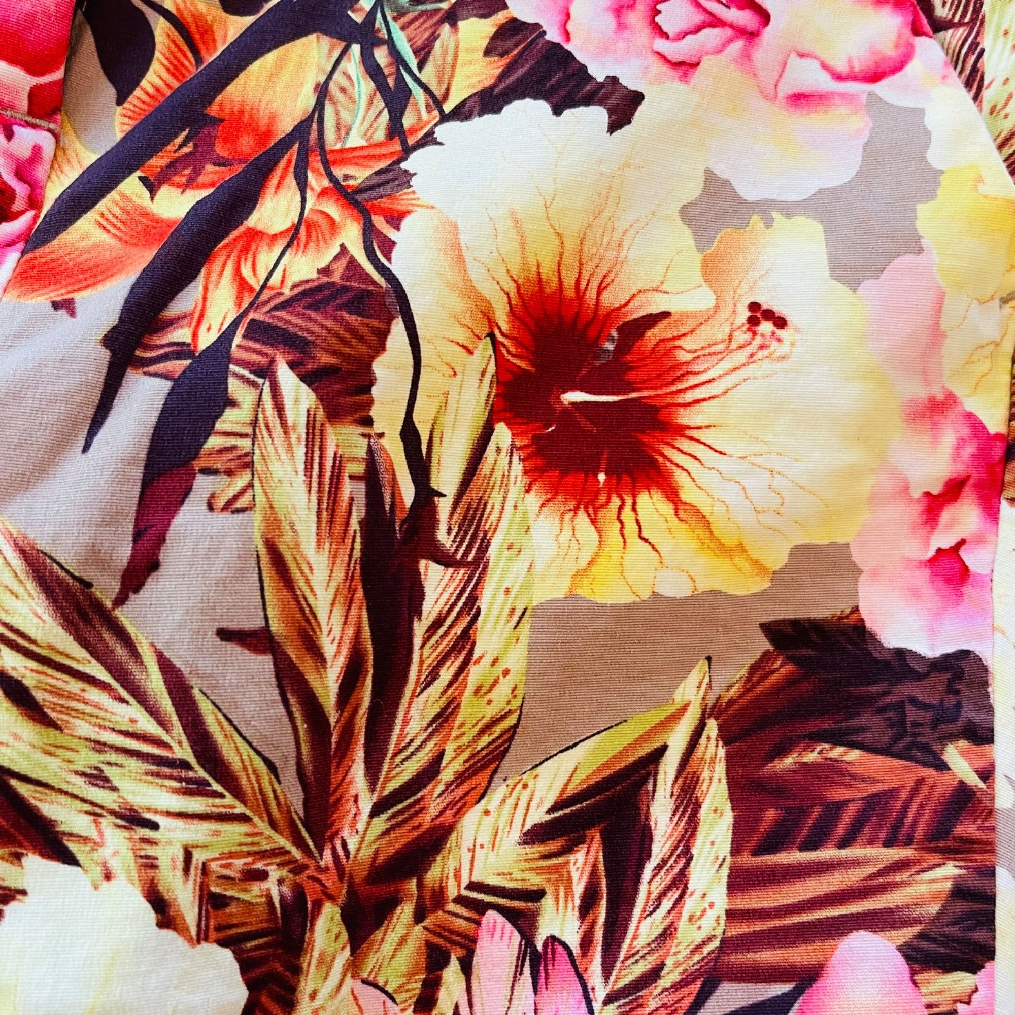Other Women's Capri Pants Tropical Floral Size 2 Stretch Dalia Col Size 26" / US 2 / IT 38 - 2 Thumbnail